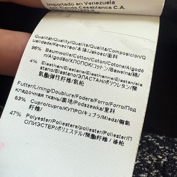 BOSS NWOT Jevanala Cropped Tweed Blazer Black White Workwear Business Office 4P - Picture 10 of 10